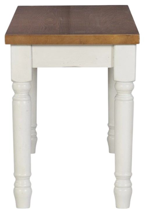 Powell® Willow Honey Brown/Vanilla White Bench-4