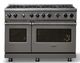 Viking® 7 Series 48" Damascus Gray Pro Style Liquid Propane Gas Range-3