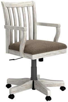 Signature Design by Ashley® Havalance White Home Office Desk Chair