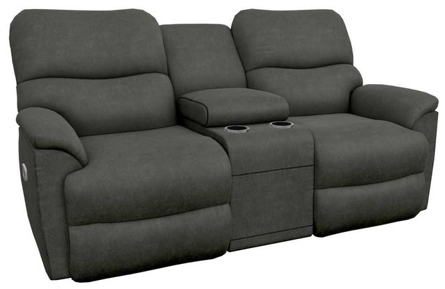 La-Z-Boy® Trouper Ink Power Reclining Loveseat with Console, Headrest, and Lumbar-0