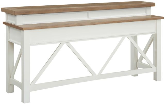 Parker House® Americana Modern 4-Piece Weathered Natural Console Table Set with Cotton Base-2