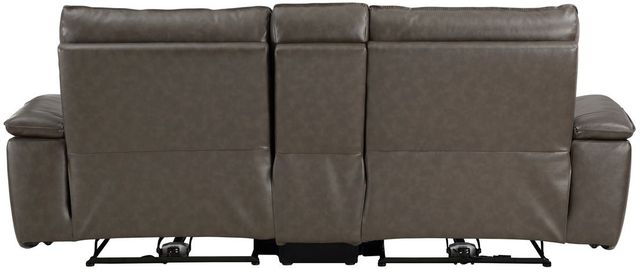 Homelegance® Maroni Dark Brown Double Power Reclining Loveseat with Center Console and Power Headrests-3