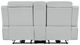 ACME Furniture Elonzo Light Gray Power Reclining Loveseat with Power Headrest and Console-5