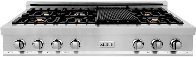 ZLINE 48" Stainless Steel Gas Rangetop-0