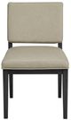 Bernards Elure Beige/Peppercorn Sling Dining Side Chair-2