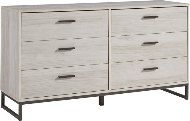 Signature Design by Ashley® Socalle 4-Piece Natural Twin Panel Headboard Bedroom Set-3