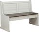 Sunny Designs™ Carriage House Cottage White/European Dark Short Bench-0