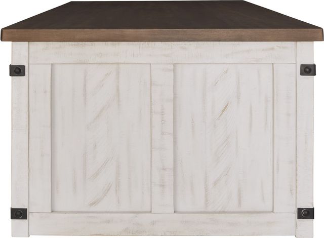 Signature Design by Ashley® Wystfield Brown Coffee Table with Antique White Base-3