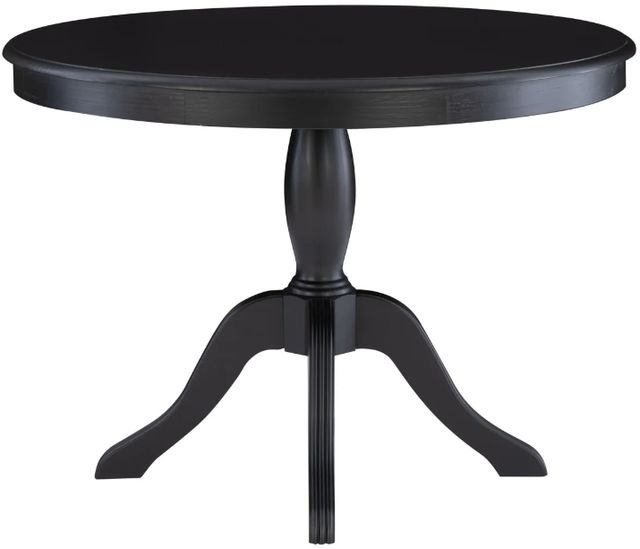 Linon Norah Black Pedestal Dining Table-3