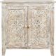 Jofran Inc. Global Archive Chloe Weathered White Accent Cabinet-2