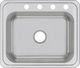 Elkay Celebrity® Brushed Satin 25" x 21-1/4" x 6-7/8" 4-Hole Single Bowl Drop-In Sink-1