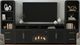 Elements International Ridgemont 4-Piece Black Entertainment Unit with 82" TV Console-0