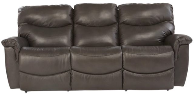 La-Z-Boy® James Walnut Leather Manual Reclining Sofa-1