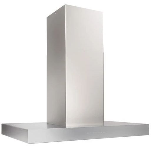 Best® Ispira 36" Stainless Steel Brushed Gray Glass Island Range Hood-2
