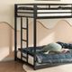 Northfield Living Adam Black Youth Twin Over Twin Bunk Bed-4