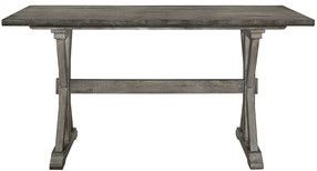 Mazin Furniture Amsonia 5 Piece Distressed Gray/Antique White Counter Height Dining Room Set-1