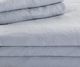 Malouf® Woven French Linen Smoke Split California King Sheet Set-0