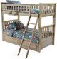Night & Day Furniture™ Chesapeake Sailboat Brushed Driftwood Twin/Twin Bunk Bed with Storage Drawers-0