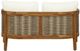 Linon St. Lucia 2-Piece Beige/Brown Acacia/Fabric Outdoor Conversation Set-5