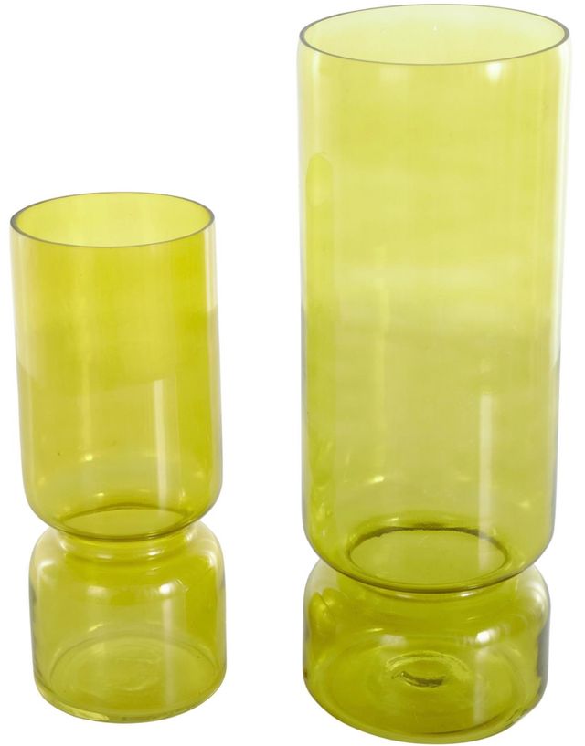 Deco Marche 2-Piece Green Vase Set-0