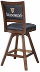 ECI Furniture Licensed Black/Warm Walnut Guinness Armless Barstool-1
