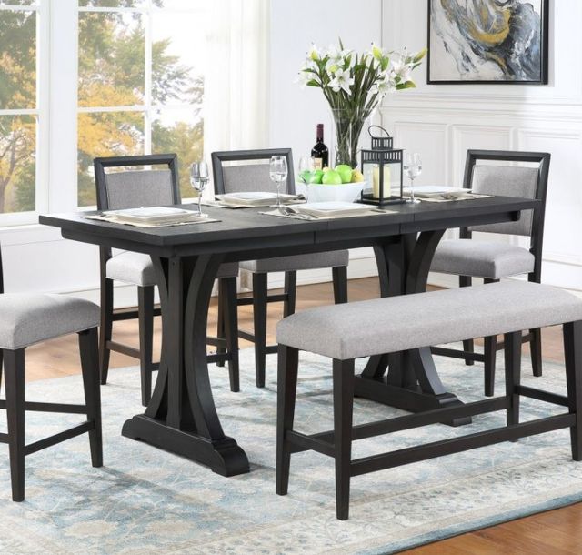 Winners Only® Yorktown Charcoal Counter Dining Table-1