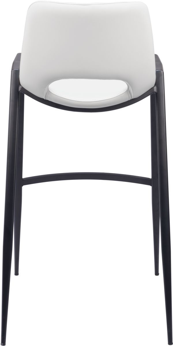 Zuo® Modern Desi White Barstool Chair-3
