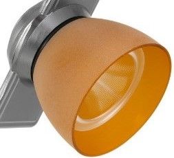 Cal® Lighting & Accessories Steel/Yellow Track Light-1