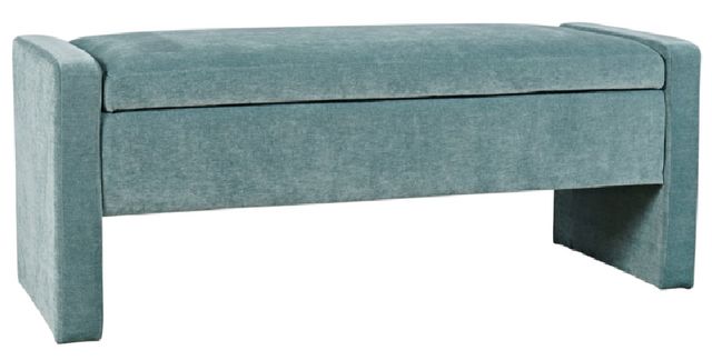 Jofran Inc. Braun Blue Storage Bench-0