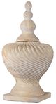 A & B Home Chester White Swirl Vase-1