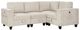 Homelegance® Walterboro 4-Piece Beige L-Shape Sectional-0