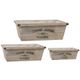 A & B Home 3-Piece Beige Nested Planter Set-0