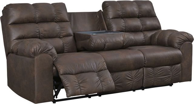 Signature Design by Ashley® Derwin Nut Reclining Sofa-2