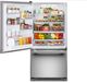 KitchenAid® 33" 22 Cu. Ft PrintShield® Stainless Steel Bottom Freezer Refrigerator with Left Door Swing-2
