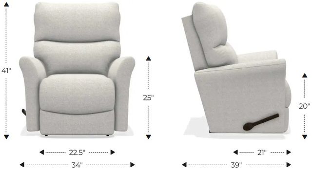 La-Z-Boy® Rowan Oat Manual Rocking Recliner-2