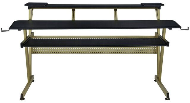 ACME Furniture Saida Black/Carbon Gray Music Desk-3