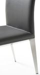 VIG Furniture Modrest Taryn 2-Piece Dark Gray/Stainless Steel Dining Chair Set-2