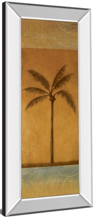 Classy Living Jordan Grey Golden Palm I Wall Art-3