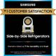 Samsung 36 in. 27.4 Cu. Ft. Fingerprint Resistant Stainless Steel Side-by-Side Refrigerator-1
