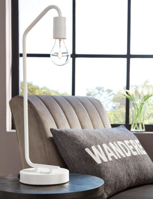 Signature Design by Ashley® Covybend White Desk Lamp-1