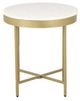 LR Home Gold/White Side Table-0