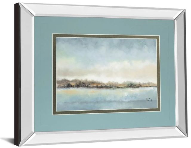 Classy Art Calm Horizon by Tita Quintero Mirror Framed Wall Art-1