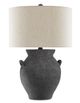 Currey & Company Anza Black Ash/Satin Black Table Lamp-0