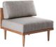 Olliix by INK+IVY Grey/Pecan Stanton Square Lounge Chair-2