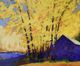 Stylecraft Dark Blue/Dark Yellow/Light Blue/Orange Framed Print-1