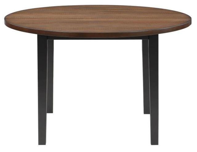New Classic® Home Furnishings Potomac 5-Piece Black/Brown Round Dining Table Set-3