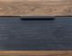 International Furniture Direct Tuxedo Brown-Satin Black TV Stand-3
