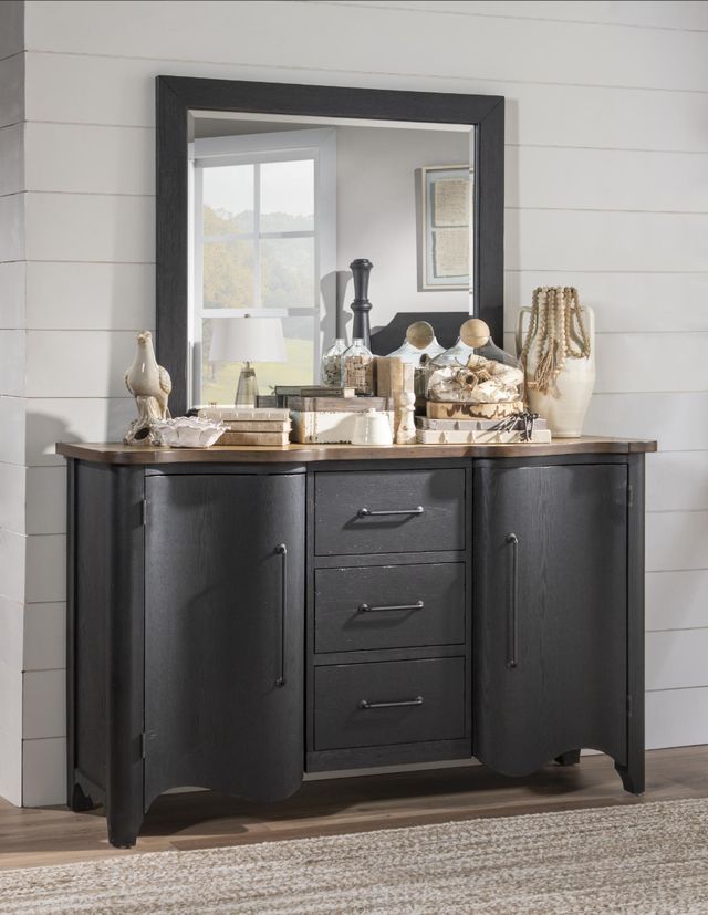 Legacy Classic Vintage Market Barnwood Oak/Kettle Black Chest-3