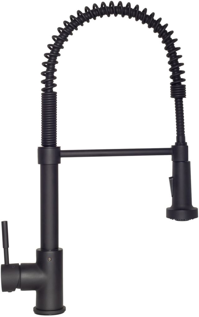 ZLINE Autograph Edition Apollo Matte Black Pull Down Spring Single Handle Kitchen Faucet-2