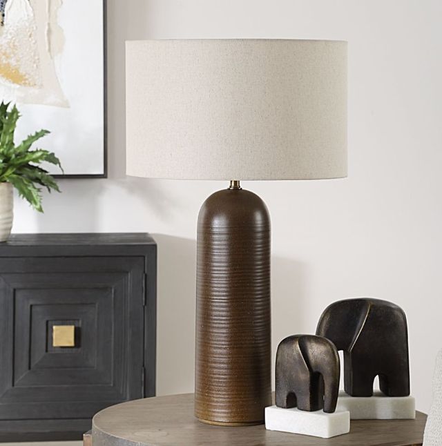 Uttermost® Trexler Cocoa Brown Table Lamp-1